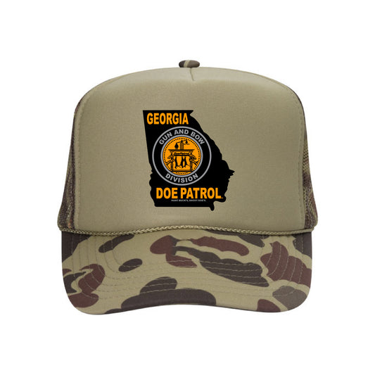 Doe Patrol | Hat | Tan Camo | Black Logo